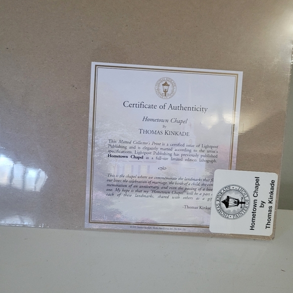 Thomas Kinkade Hometown Chapel - Picture 3 of 4